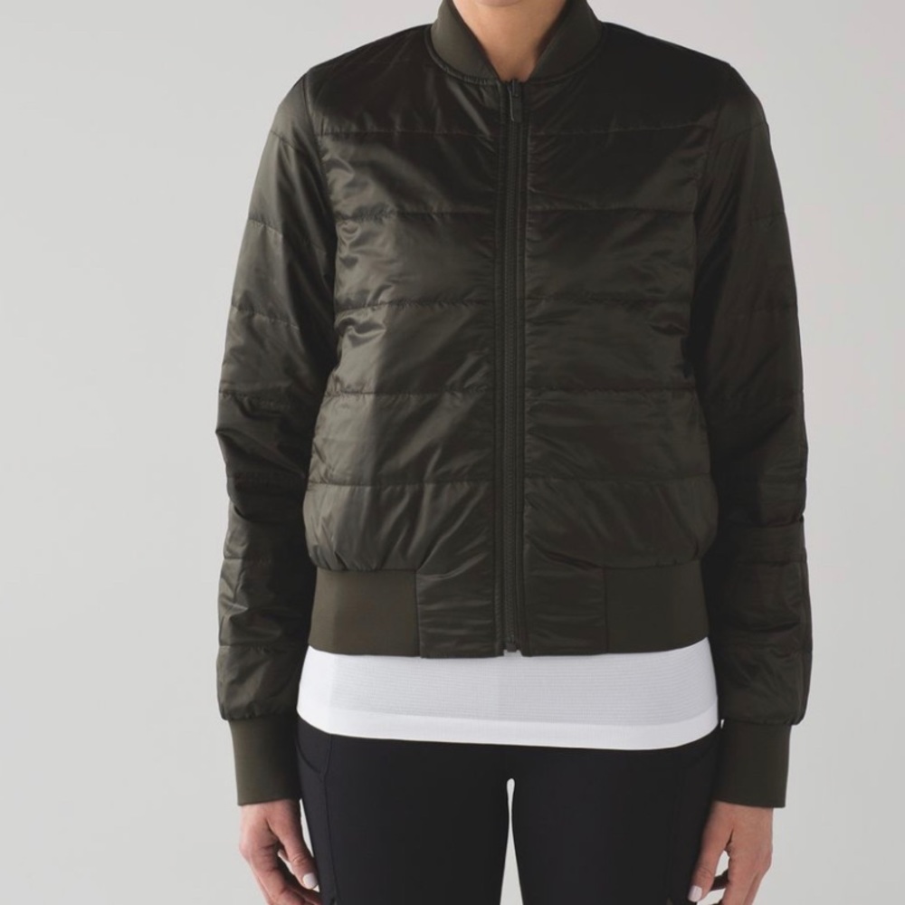 Lululemon non stop reversible bomber jacket